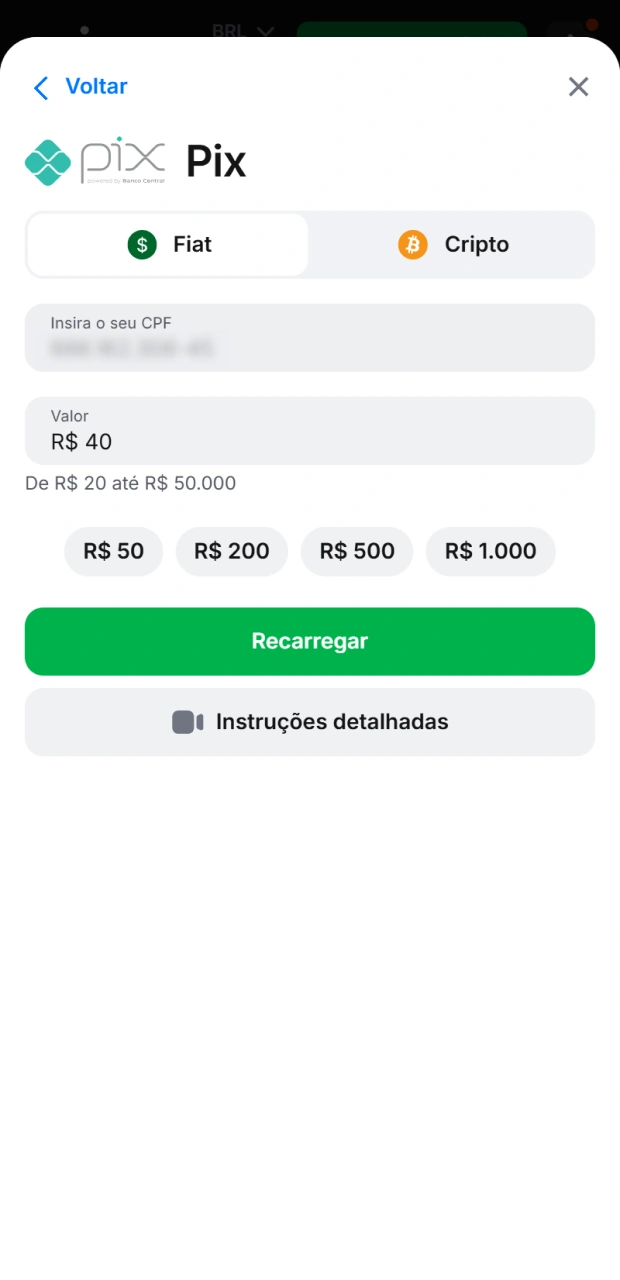 Certifique-se de que introduziu o montante de pagamento correto e, em seguida, pode clicar no botão "Continuar" e desfrutar do jogo Aviador.