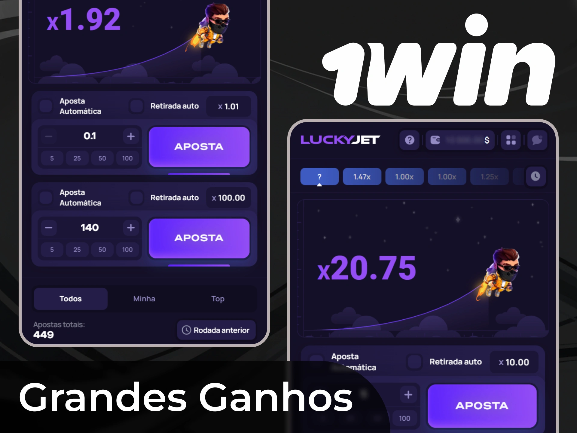 Faça suas apostas por rodada ganhe um prêmio gigante no 1Win.