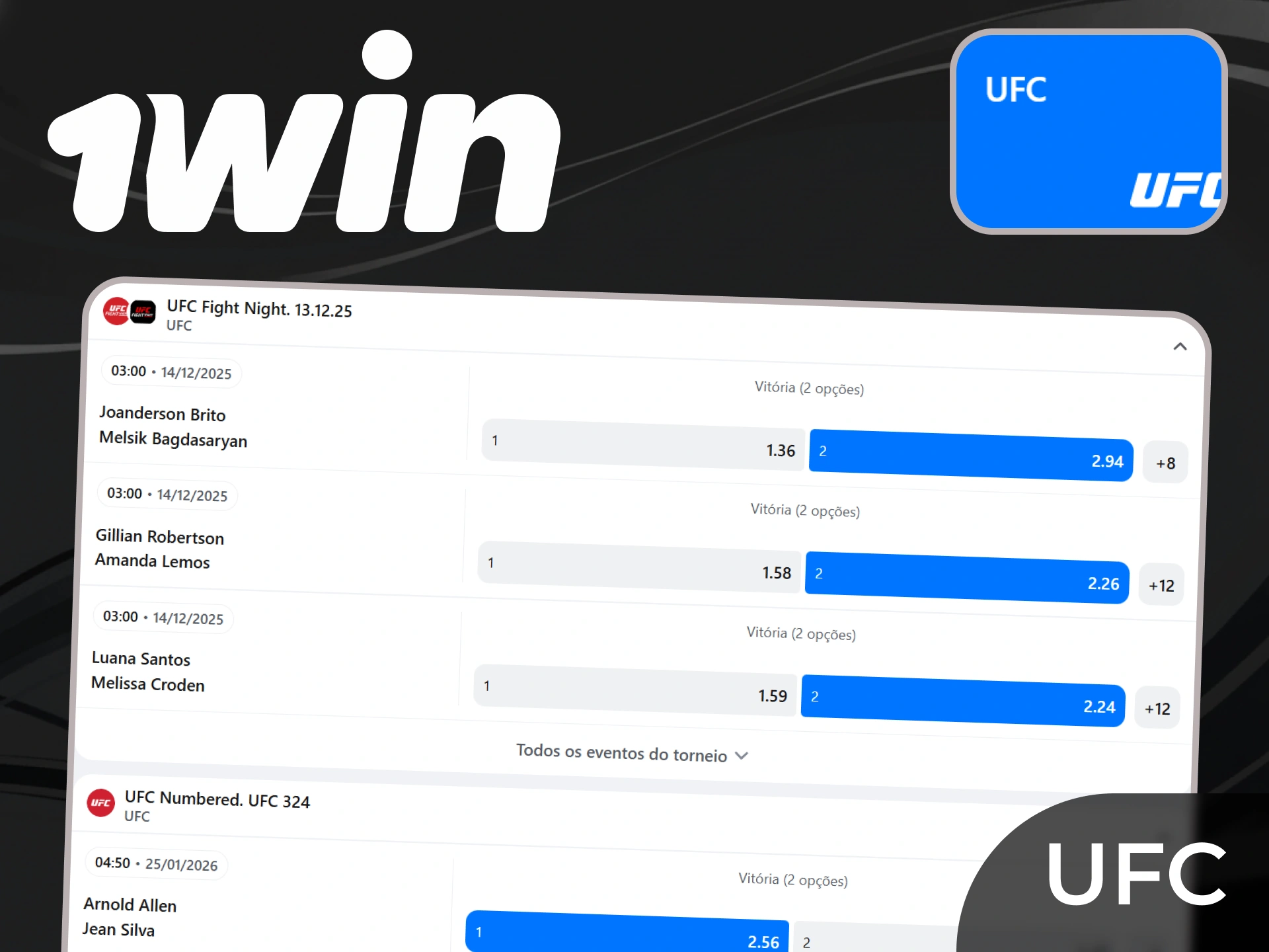 Fazer uma aposta em uma luta UFC e ganhar dinheiro a 1win.