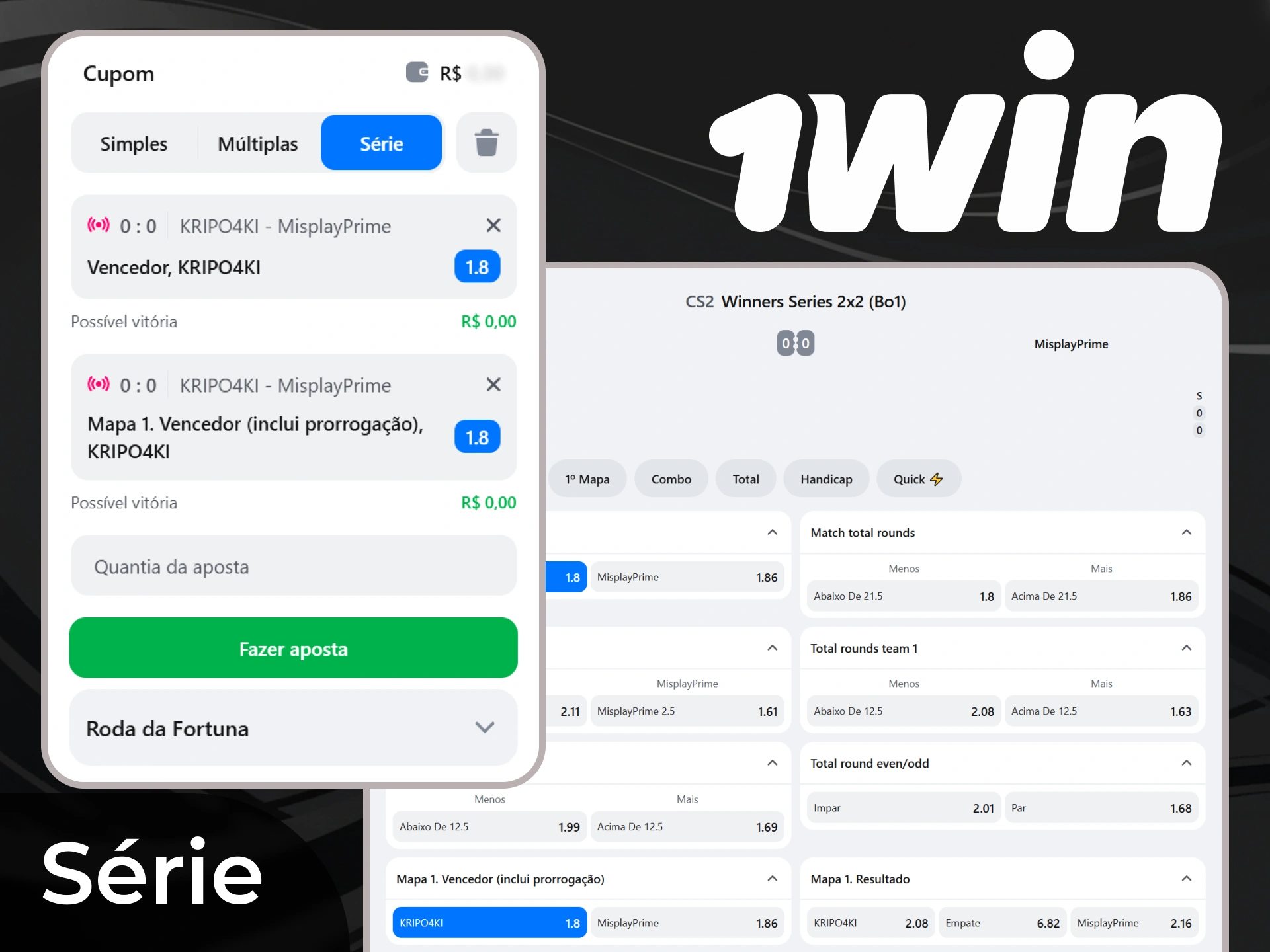 As apostas em série são algumas das mais rentáveis no site 1win.