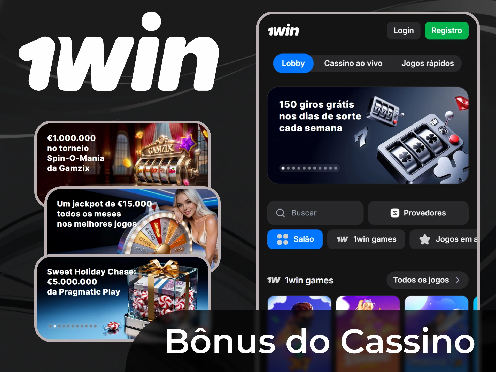 Você também pode receber um bônus de 1win em jogos de cassino online após registrar-se e fazer seu primeiro depósito.